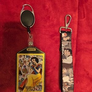 Snow White Id Badge Holder And Keychain
